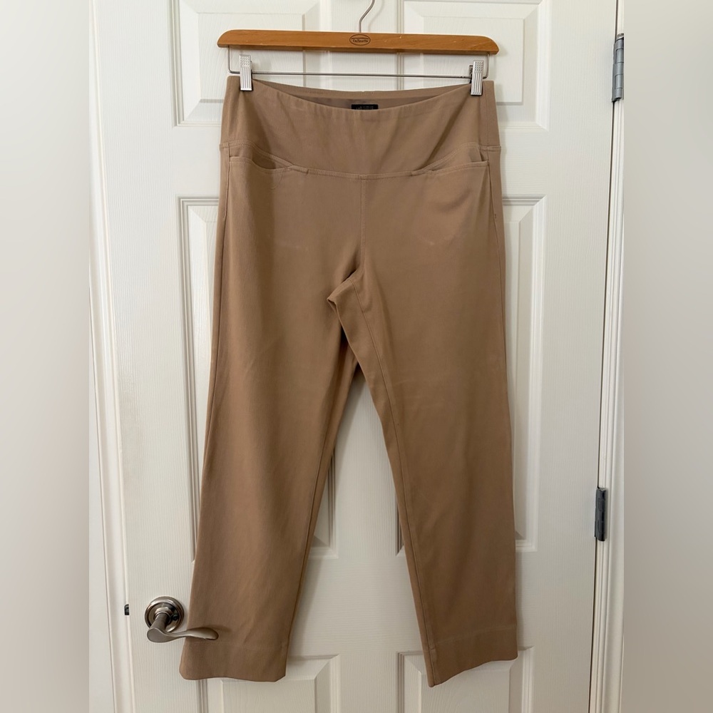 J. Jill Wherever Smooth-Fit Jeans Khaki Straight Leg